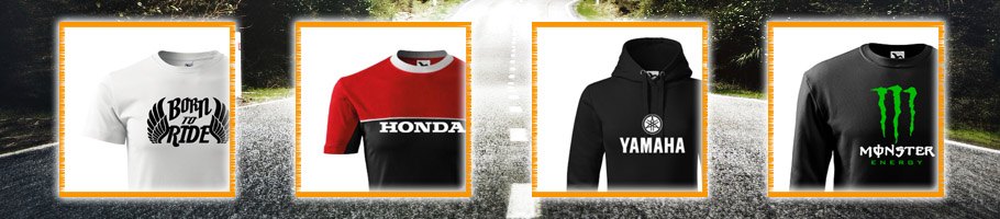 trička a mikiny pro motorkáře