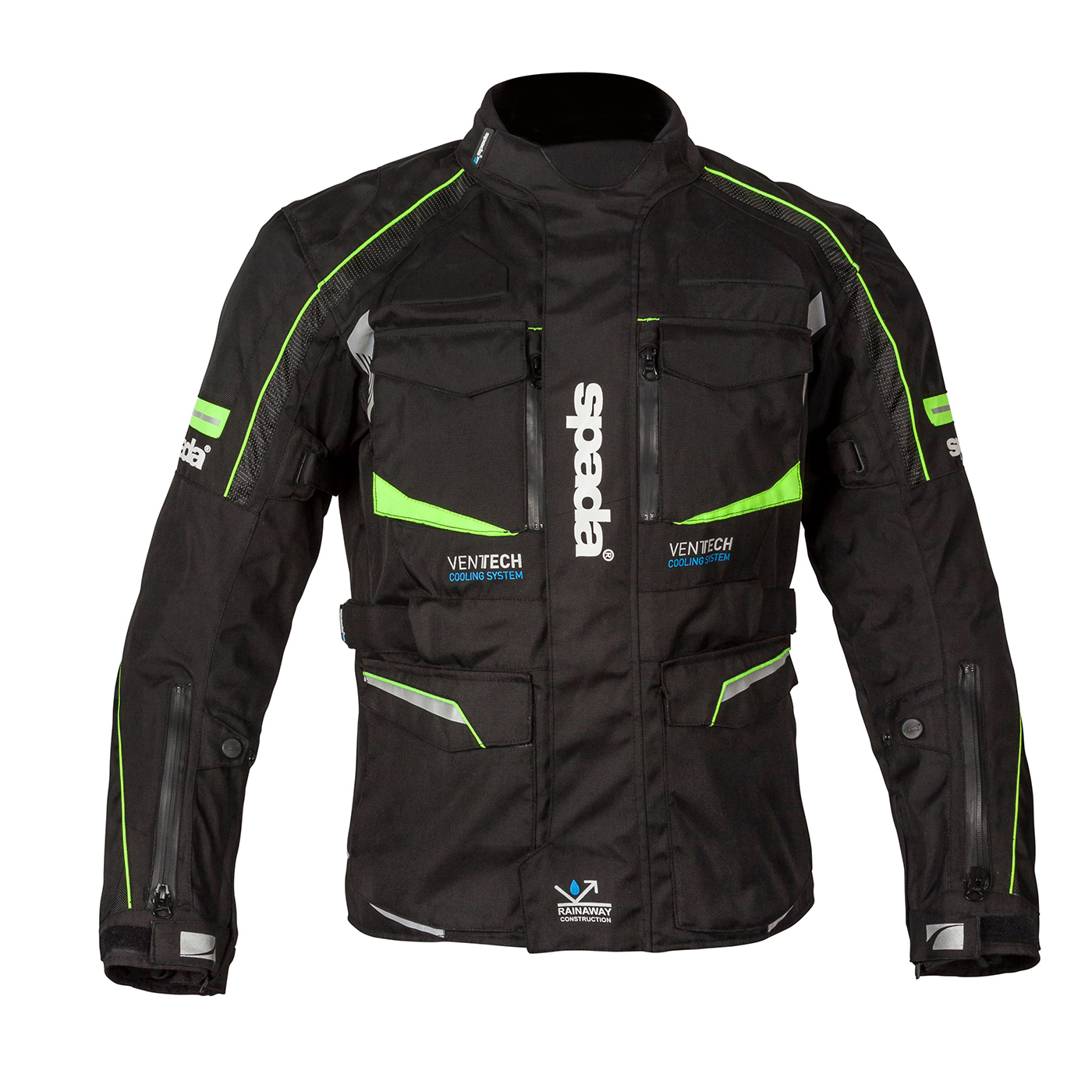 SPADA moto bunda AUTOBAHN L černá neon