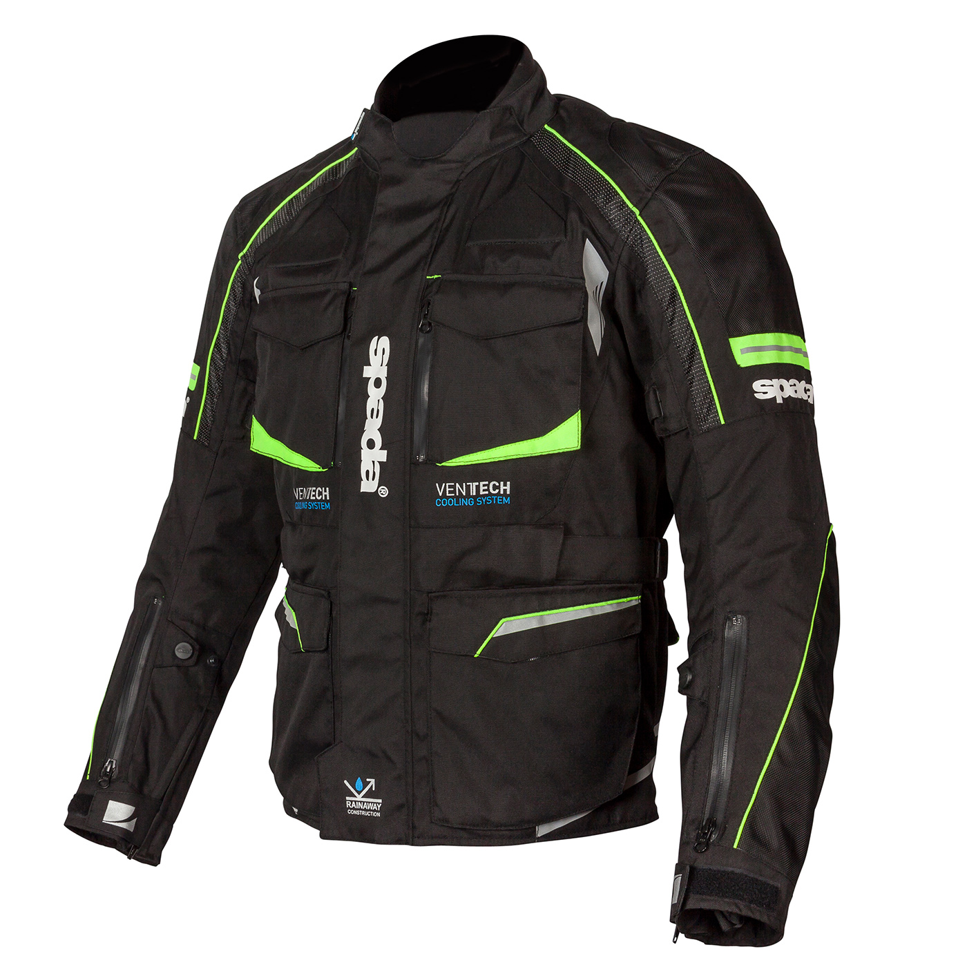 SPADA moto bunda AUTOBAHN L černá neon