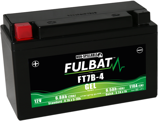 FULBAT FT7B-4 12V 6,5Ah 110A (YT7B-4) 150x65x93mm L+ GEL bezúdržbová motobaterie