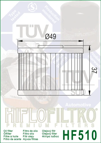 HIFLOFILTRO Olejový filtr HF510