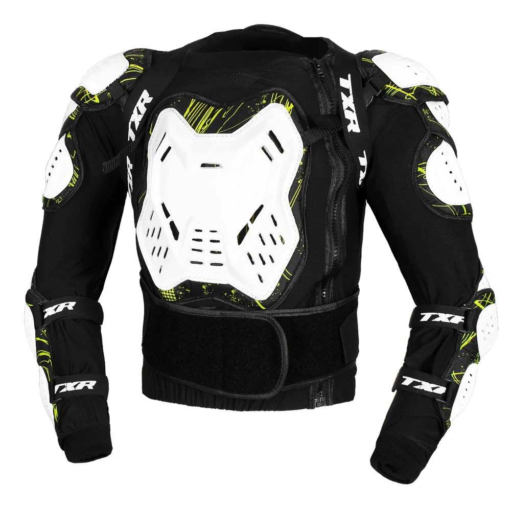 TXR Chránič těla Armor černo-bílo-fluo žlutý L