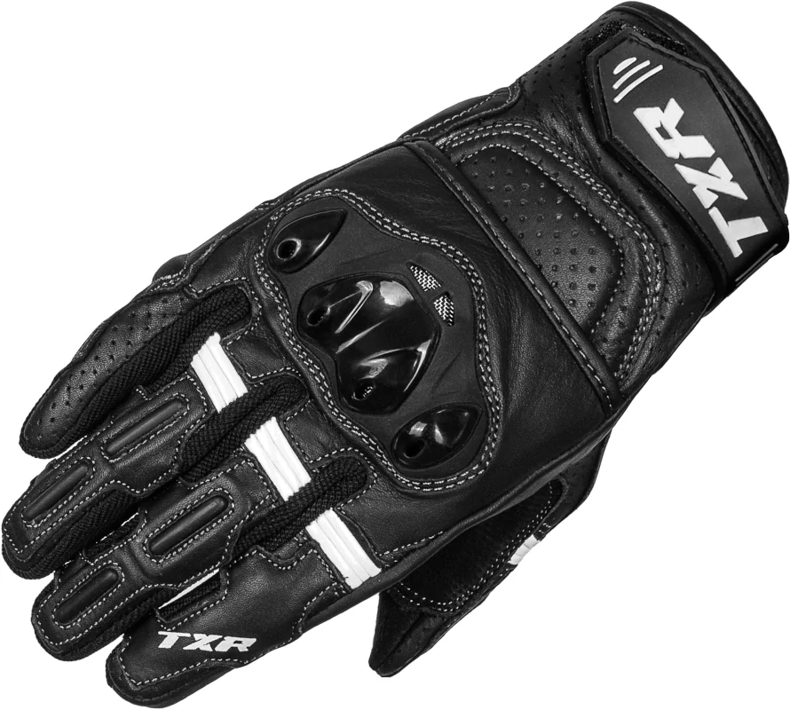 TXR Rukavice na motorku Hyper černo-bílé 3XL