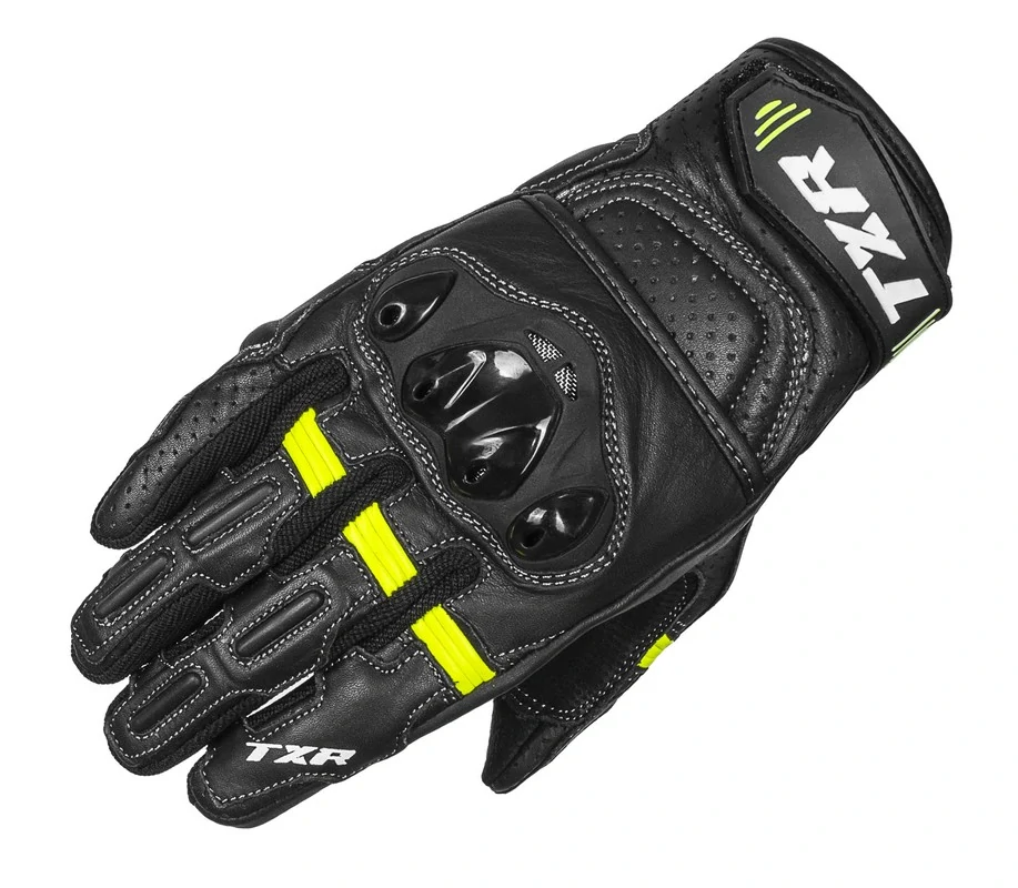 TXR Rukavice na motorku Hyper černo-fluo žluté 3XL