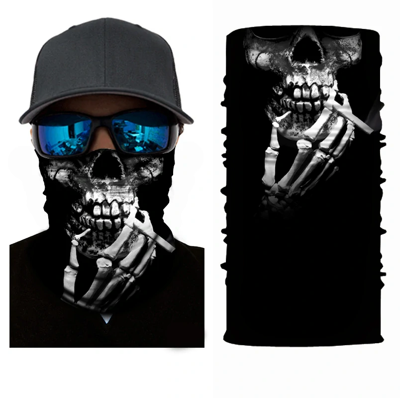 TXR Multifunkční šátek Skull hand (Multifunkční kukla na motorku, lyže a mnoho sportovních aktivit.)