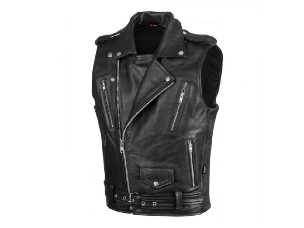 TXR Kožená vesta na motorku Custom XL