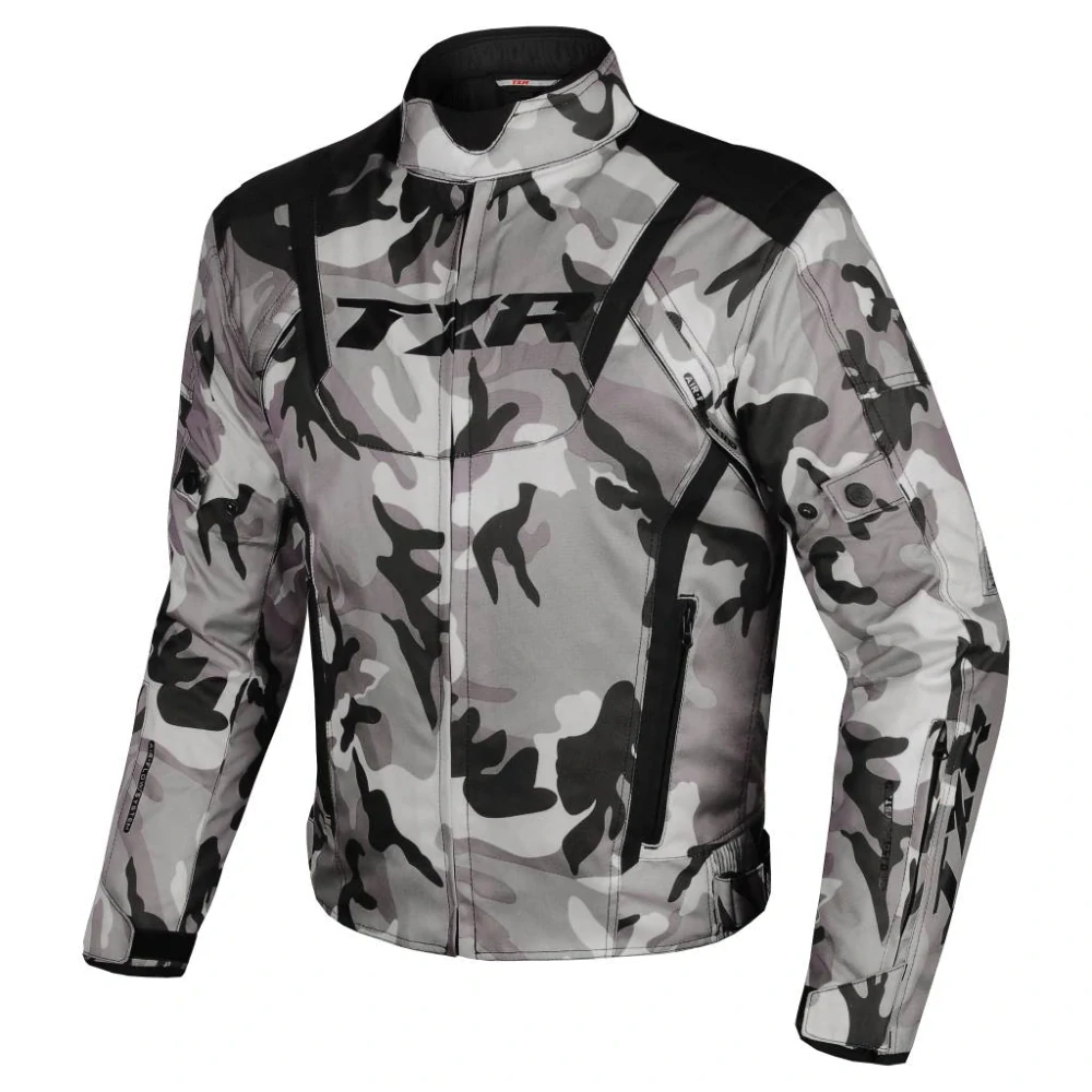 TXR Bunda na motorku Gunner Camo šedá XL