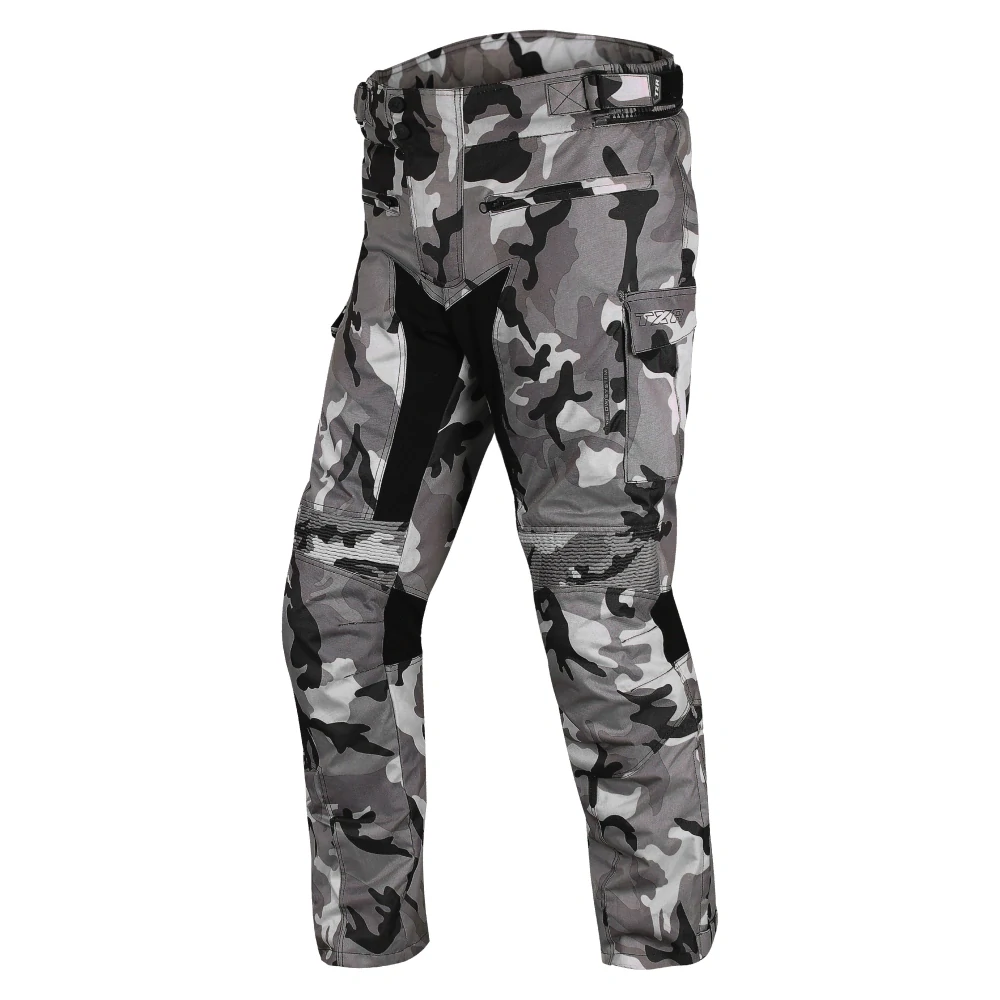 TXR Kalhoty na motorku Cargo 2 Camo šedé 3XL