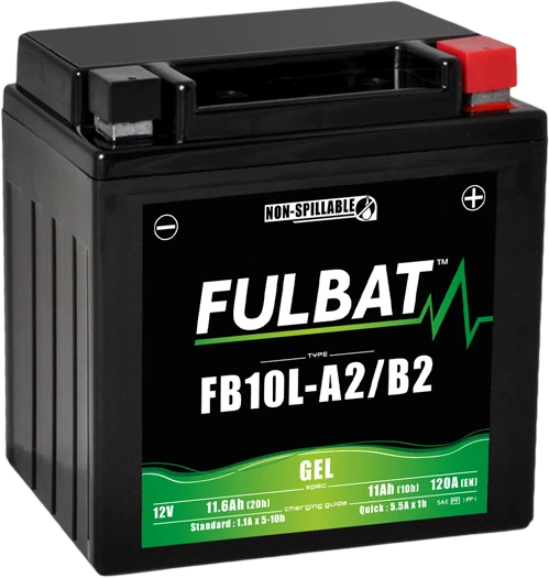 FULBAT FB10L-A2/B2 12V 11Ah 120A (YB10L-A2/B2) 133x90x145mm P+ GEL bezúdržbová motobaterie