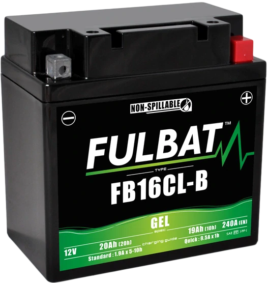 FULBAT FB16CL-B 12V 19Ah 240A 175x100x175mm P+ GEL bezúdržbová motobaterie