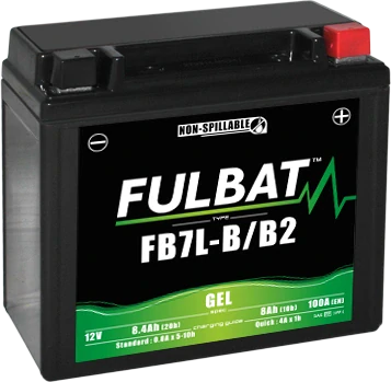 FULBAT FB7L-B/B2 12V 8Ah 100A (YB7L-B/B2) 136x76x130mm P+ GEL bezúdržbová motobaterie
