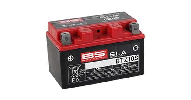 BS-BATTERY BTZ10S 12V 8.6Ah 190A (YTZ10S) 150x88x93mm L+ AGM bezúdržbová motobaterie