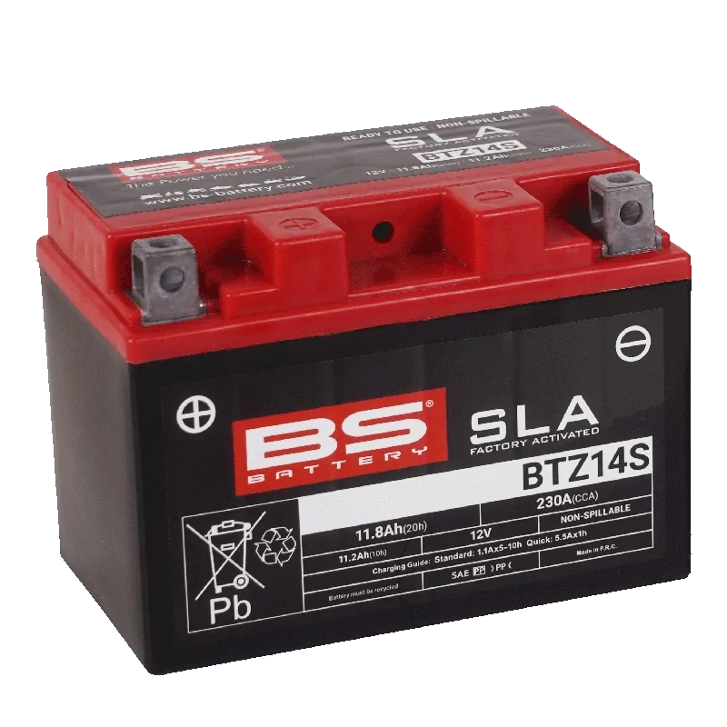 BS-BATTERY BTZ14S 12V 11.2Ah 230A (YTZ14S) 150x88x110mm L+ AGM bezúdržbová motobaterie