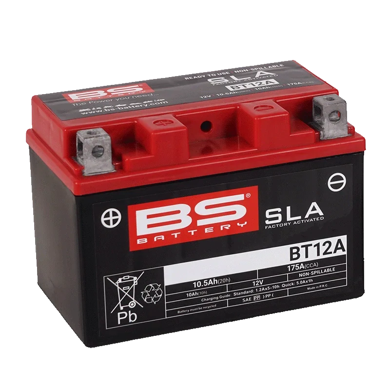 BS-BATTERY BT12A 12V 9.5Ah 175A (YT12A) 150x87x105mm L+ AGM bezúdržbová motobaterie