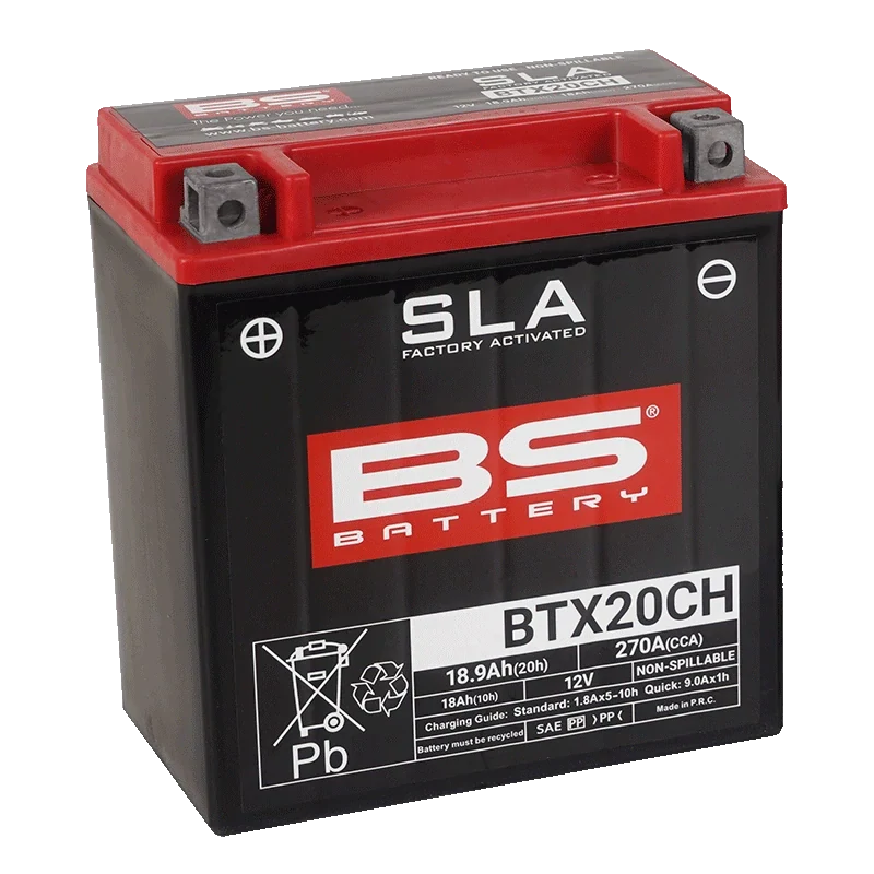 BS-BATTERY BTX20CH 12V 18Ah 270A (YTX20CH) 150x87x161mm L+ AGM bezúdržbová motobaterie