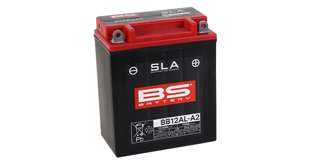BS-BATTERY BB12AL-A2 12V 12Ah 150A (YB12AL-A2) 134x80x161mm P+ AGM bezúdržbová motobaterie
