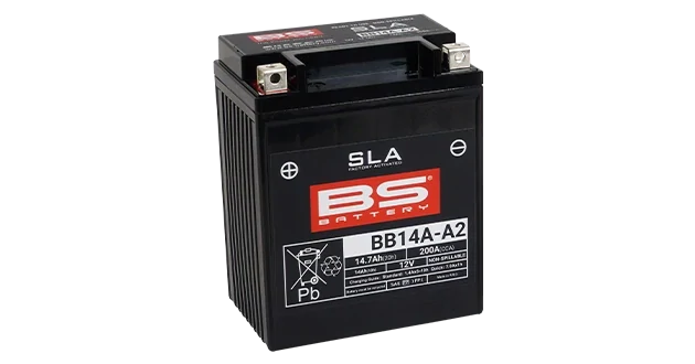 BS-BATTERY BB14A-A2 12V 14Ah 200A (YB14A-A2) 134x88x176mm L+ AGM bezúdržbová motobaterie