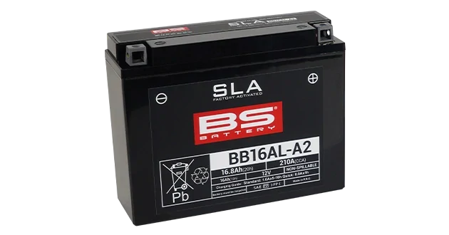 BS-BATTERY BB16AL-A2 12V 16Ah 160A (YB16AL-A2) 205x70x162mm P+ AGM bezúdržbová motobaterie