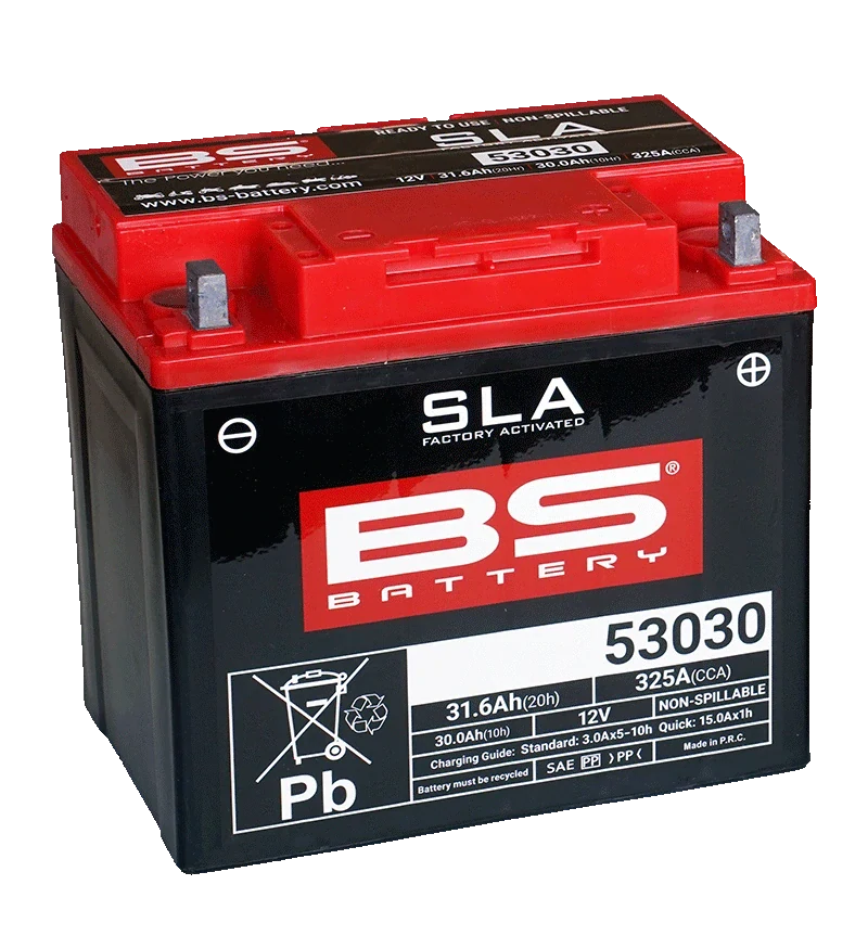 BS-BATTERY 53030 12V 30Ah 325A 184x124x170mm P+ AGM bezúdržbová motobaterie