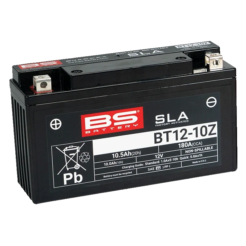 BS-BATTERY BT12-10Z 12V 10Ah 180A (YT12-10Z) 194x59x112mm L+ AGM bezúdržbová motobaterie