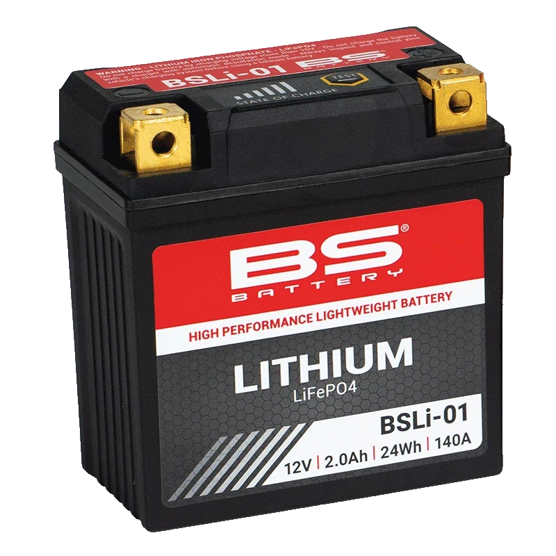 BS-BATTERY BSLI-01 12V 2Ah 140A P+ LiFePO4 lithiová motobaterie