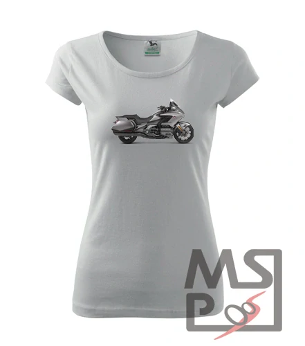 Dámské Triko s moto motivem 221 Goldwing XS bílé