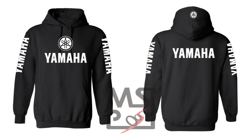Mikina s motivem Yamaha černá L