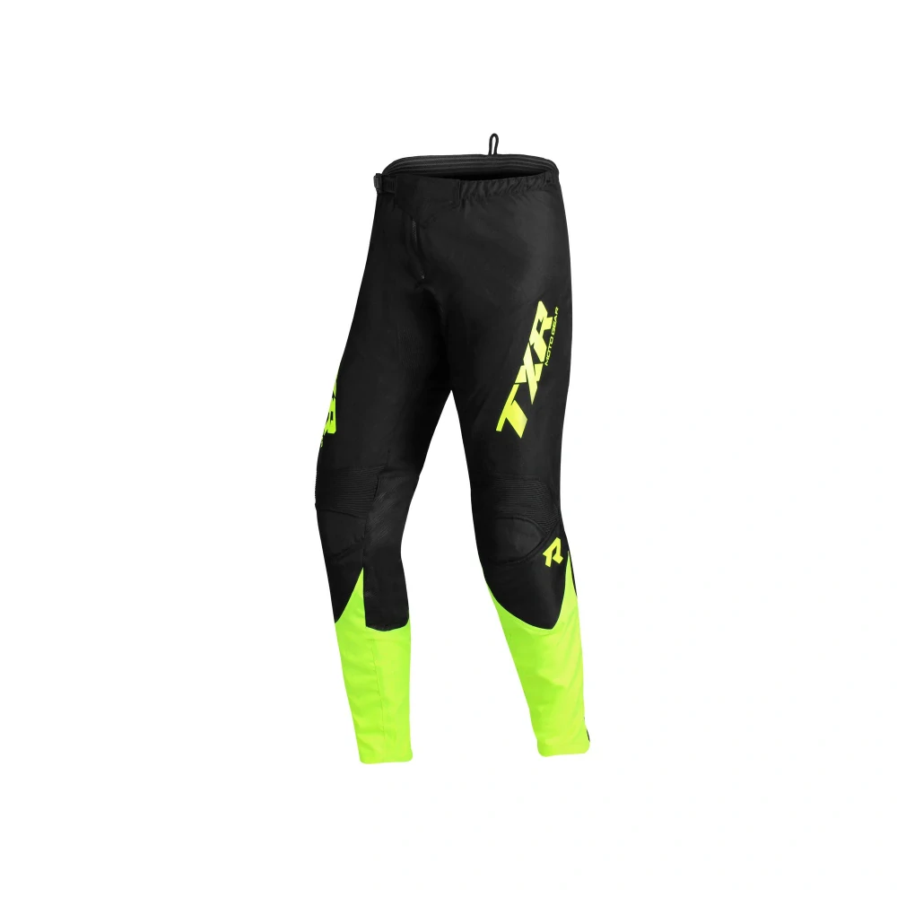 TXR Dětské motokrosové kalhoty Pulse černo-fluo žluté 8-9