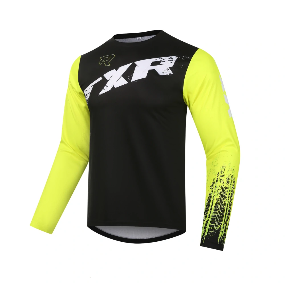 TXR Motokrosový dres Pulse černo-fluo žlutý S