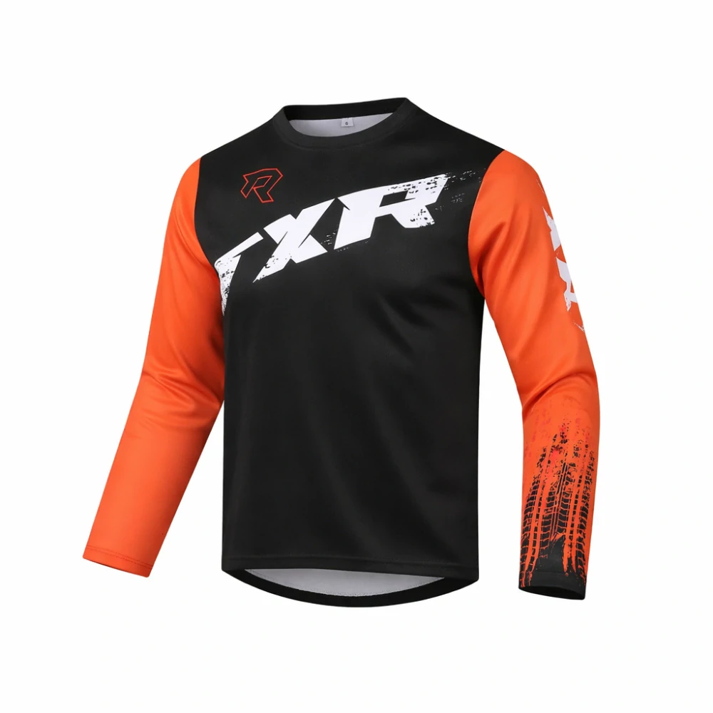 TXR Dětský motokrosový dres Pulse černo-oranžový M