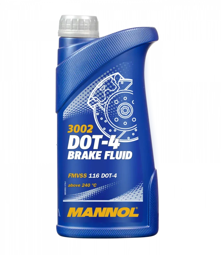 MANNOL 3002 DOT-4 Brake Fluid - 1L (Brzdová kapalina DOT-4)
