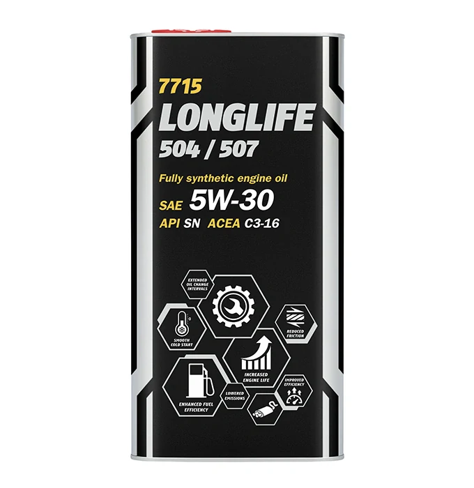 MANNOL Motorový olej 7715 Longlife 504/507 5W-30 - 5L (metal)