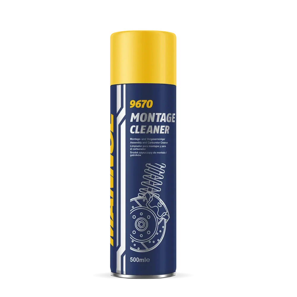 MANNOL 9670 Montage Cleaner (čistič kovů) - 500ml (speciální vysokoúčinný čistič kovových dílů automobilů)