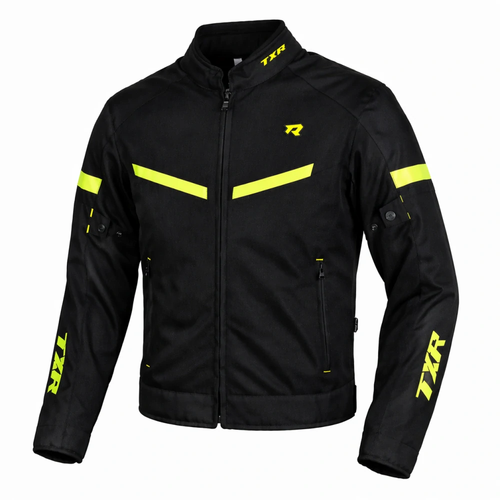 TXR Bunda na motorku Breeze černo-fluo žlutá L