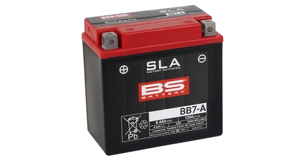 BS-BATTERY BB7-A 12V 8Ah 120A (YB7-A) 135x75x133mm L+ AGM bezúdržbová motobaterie