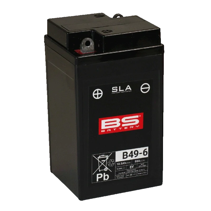 BS-BATTERY B49-6 6V 10Ah 80A 91x83x159mm L+ AGM bezúdržbová motobaterie