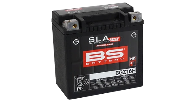 BS-BATTERY BGZ16H 12V 16Ah 240A (GYZ16H) 150x88x145mm L+ AGM bezúdržbová motobaterie