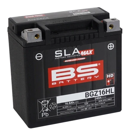 BS-BATTERY BGZ16HL 12V 16Ah 240A (GYZ16HL) 150x88x145mm P+ AGM bezúdržbová motobaterie