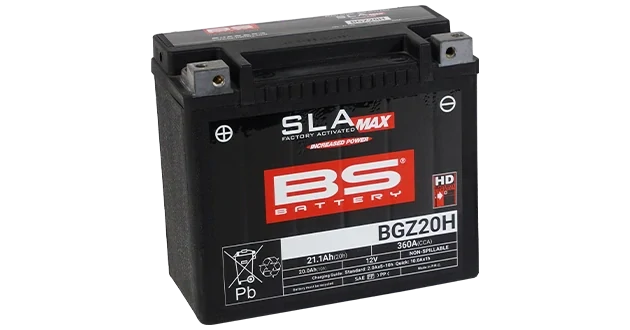 BS-BATTERY BGZ20H 12V 20Ah 360A (GYZ20H) 176x89x154mm L+ AGM bezúdržbová motobaterie