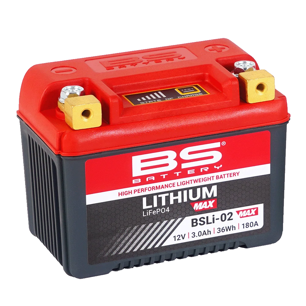 BS-BATTERY BSLI-02 MAX 12V 3Ah 180A P+ LiFePO4 lithiová motobaterie