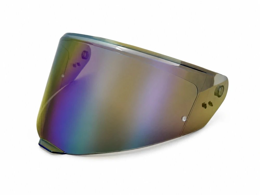 TXR Zrcadlové modré plexi pro přilby Raptor s přípravou pro Pinlock
