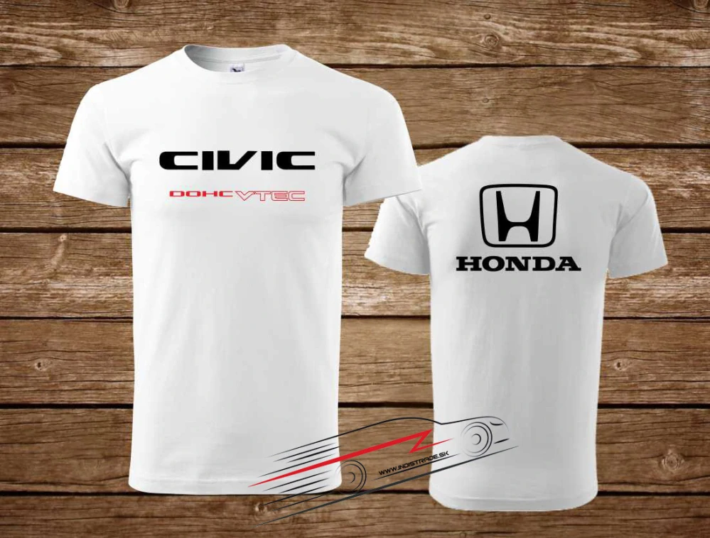 Pánské triko s motivem Honda Civic 2 bílé M