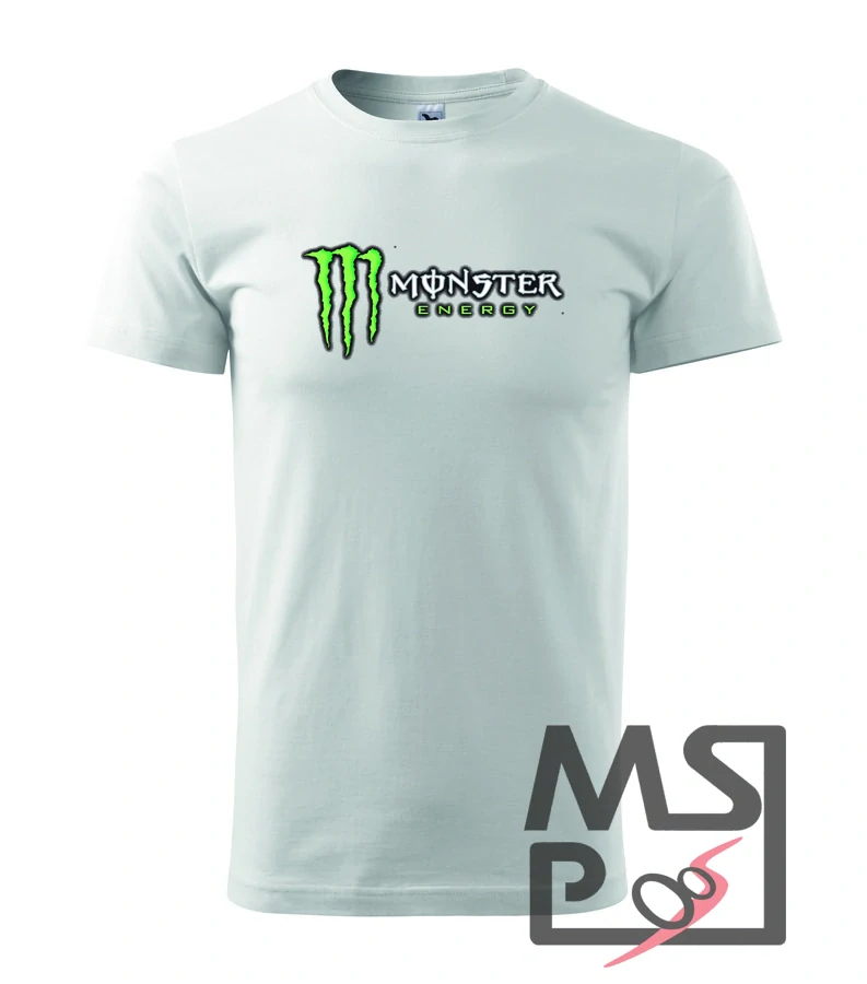 MSP Pánské triko s moto motivem 210 Monster energy bílá L