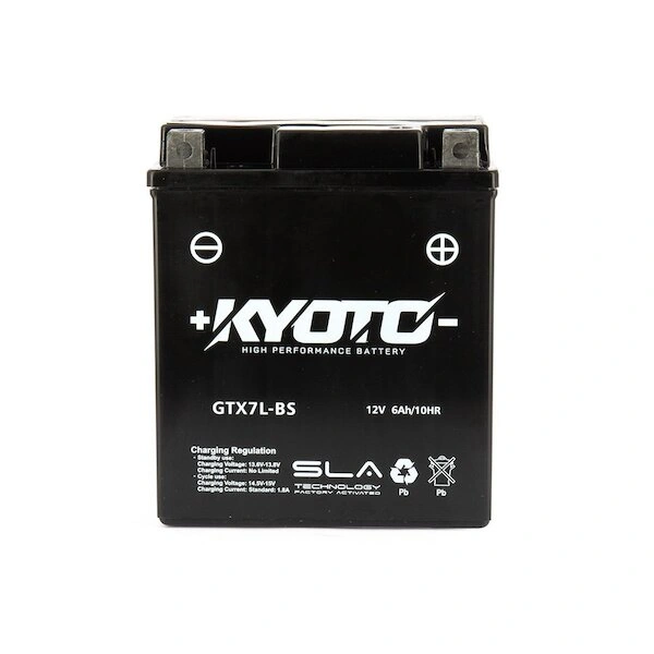 KYOTO GTX7L-BS 12V 6Ah 85A 114x71x131mm P+ AGM bezúdržbová motobaterie