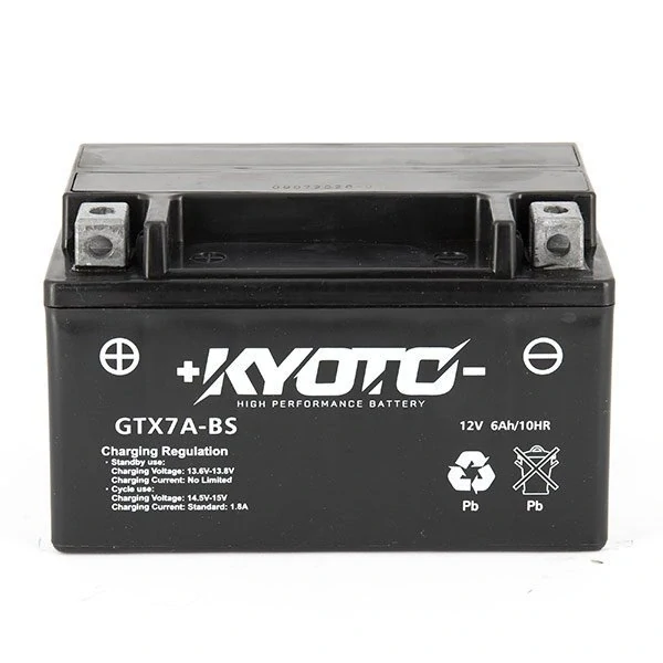 KYOTO GTX7A-BS 12V 6Ah 90A 150x87x94mm L+ AGM bezúdržbová motobaterie
