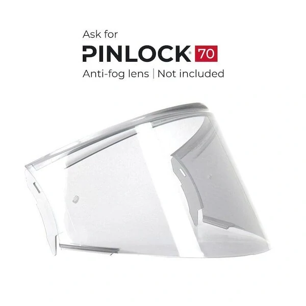 EIGHT Náhradní plexi pro přilbu Fliptech čiré – příprava pro Pinlock 70