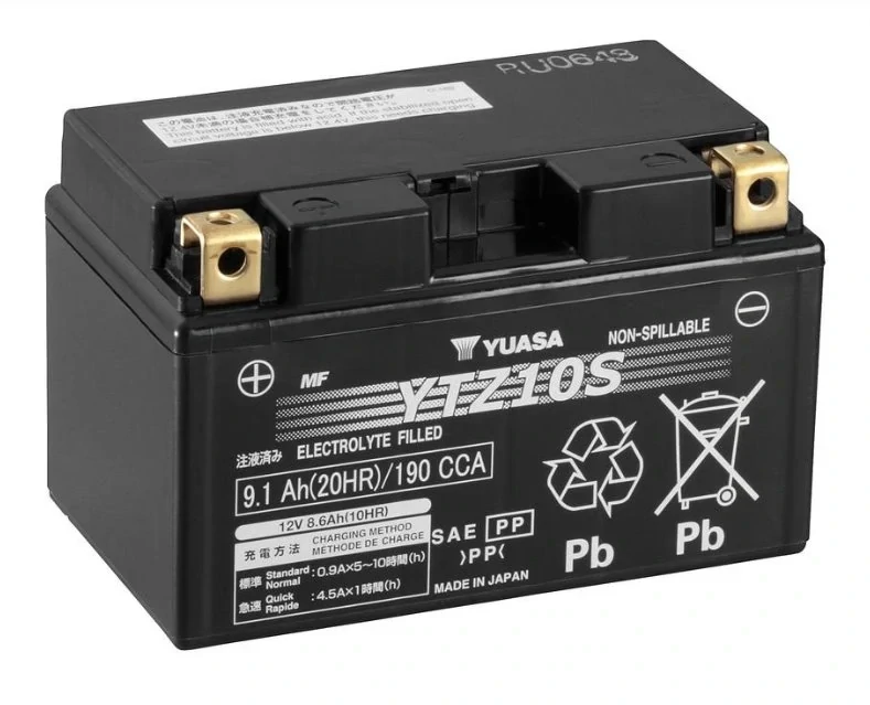 YUASA Motobaterie HP MF AGM YTZ10S 12V 8,6Ah 190A (150x87x93mm) T11 "+ L"