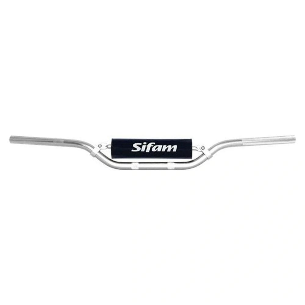 SIFAM Hliníková řídítka 22 mm stříbrná + pěnový chránič, výška 89 mm