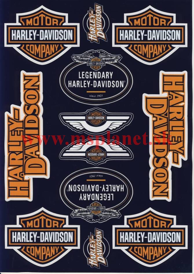 Nálepky moto Harley-Davidson