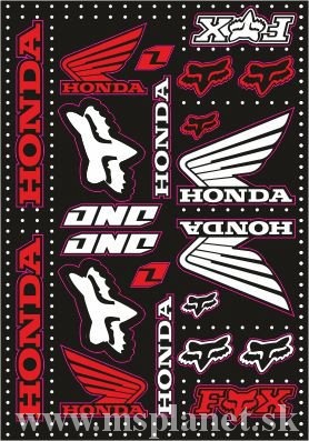 Nálepky moto Honda FOX 1